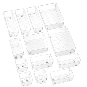 Kitchen Bathroom 5-Size Large Capacity Plastic Drawer Storage Organizers