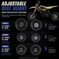 Moto tout-terrain électrique authentique Surron Hyper Bee 2026 58V 22Ah 8KW, vitesse maximale 65 km/h, pour adulte