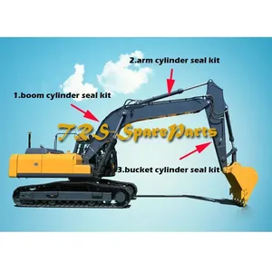 Kit di tenuta del cilindro del braccio di alta qualità Kit di tenuta del cilindro del Brucket Kit di tenuta del cilindro adatto all'escavatore Hitachi EX450 - Product Image 4