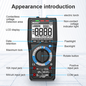 1000v דיגיטלי meter מגבר ohm voltmeter 6000 ספירת טסטר קטן <span class=keywords><strong>multimeter</strong></span> ac dc מתח דיגיטלי <span class=keywords><strong>multimeter</strong></span> - Product Image 2