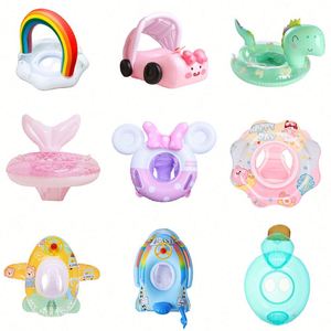 ห่วงยางว่ายน้ำเด็กแบบหนา ลายการ์ตูน รุ่น F พร้อมที่จับรูปพวงมาลัย - Product Image 2