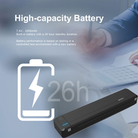 Impresora térmica portátil A4, para Android e IOS, Impresión de página web, imagen en PDF, inalámbrica, 216mm