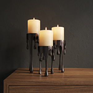 Cozy Corners <b>Candlestick</b> Holder Set With <b>Glass</b> Shades Durable Home Decoration - Product Image 5