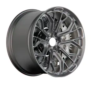 Pelek kustom 18 19 20 inci 5x120 5x114.3 5x127 warna hitam pelek roda Aloi tempa untuk Mercedes Benz AMG Ford Mustang Audi A5