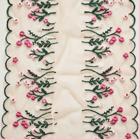 Dentelle brodée écologique de 26 cm sans élasticité pour sacs et robes, vente en gros, faible MOQ, en stock
