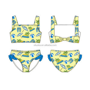 Maillot de bain pour enfants de haute qualité, imprimé floral, bas de maillot de bain, vêtements de plage pour bébés filles, pour enfants de tous âges - Product Image 2