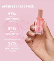 HKH Nuevo Brillo Labial Líquido Vegano Mineral Herbal Super Jugoso, Color Rosa, Resistente al Agua, Acabado Brillante y Mate, Larga Duración, Hidratación Profunda