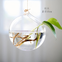 Vase en verre en forme de goutte d'eau, terrarium suspendu, support pour plantes aériennes, bouteille hydroponique, récipient, décoration de jardin, cadeau