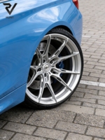 Rines Cóncavos Hunt WF R2 de 18, 19, 20 y 21 Pulgadas, 5x112, 5x114.3, 5x120, Color Plata Congelado, Aleación 6061-T Forjada, para BMW, Audi RS3 8Y, RS4, RS5