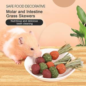 3 pièces Hamster carotte dentition fournitures herbe gâteau jouet tout naturel nutritif carotte lapin collations dorées - Product Image 4