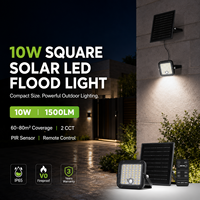 Lampu Sorot Tenaga Surya Split 150LM/W Lumen Tinggi IP65 dengan Casing Tahan Api V0 Garansi 3 Tahun untuk Penerangan Luar Ruangan