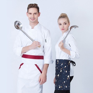 Uniforme de travail de <span class=keywords><strong>chef</strong></span> d'hôtel au design unique Ensembles de <span class=keywords><strong>chef</strong></span> <span class=keywords><strong>pâtissier</strong></span> à manches longues Cafétéria Cuisine Uniforme de <span class=keywords><strong>chef</strong></span> pour hommes et femmes - Product Image 5