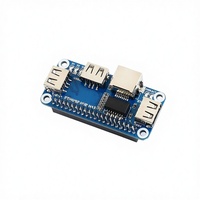 Waveshare Ethernet/USB 2.0/3.0 Hub HAT untuk Raspberry Pi dengan 1x Port RJ45 10/100M dan 3x Port USB 2.0/3.0 - Tersedia