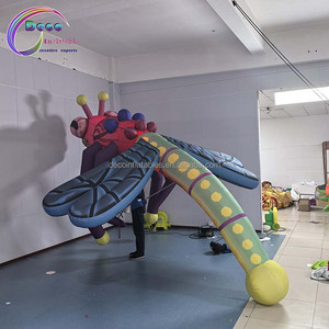 Modelo de libélula inflable <span class=keywords><strong>gigante</strong></span> de 4M con luz Festival de música al aire libre Marioneta de caminar Publicidad Animal para publicidad de eventos - Product Image 1