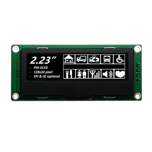 2.23" Inch OLED Graphic Display Module Screen 128x32 Dots Resolution SPI Interface With Font