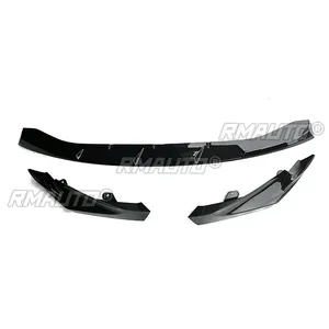 สปลิตเตอร์กันชนหน้า M3 G80 สีดำเงา สไตล์ MP ชุดแต่งสปอยเลอร์กันชนหน้า สำหรับ BMW M3 G80 ปี 2020-2023 อุปกรณ์ตกแต่งรถยนต์ - Product Image 4