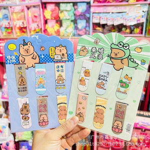 Marque-<span class=keywords><strong>pages</strong></span> Capybara de dessin animé, clips magnétiques pour marque-<span class=keywords><strong>pages</strong></span>, clips magnétiques mignons pour marque-<span class=keywords><strong>pages</strong></span> de livre, ensemble de clips pour enseignants, étudiants, amateurs de livres - Product Image 4