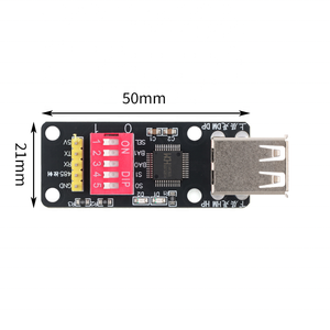 Módulo convertidor CH9350 HID a UART, <span class=keywords><strong>teclado</strong></span> USB, ratón, escáner de código de barras a adaptador de puerto serie - Product Image 5