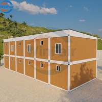 WinFair China Maison modulaire préfabriquée démontable à étages, à toit en pente, en conteneur maritime, pour dortoir