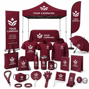 Set de Regalo Personalizado para Campañas Electorales: Carpa, Banner Enrollable, Bandera de Pluma, Camiseta, Gorra, Bolsa, Botella para Eventos y Artículos Promocionales - Product Image 1