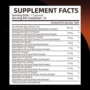 Nuevo Extracto de Saw Palmetto para Apoyo Óptimo de la Próstata y Descanso para Adultos con Ashwagandha, 90 Cápsulas de Saw Palmetto - Product Image 3