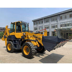 China HERO 4x4 roda Mini Backhoe <span class=keywords><strong>Loader</strong></span> WZ30-25 6800KG nilai 2500KG 76KW mesin Diesel yang dapat ditarik ekskavator konsumsi bahan bakar rendah - Product Image 4