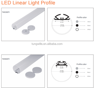 Profilé de <span class=keywords><strong>tube</strong></span> rond à LED, canal lumineux à 270 degrés en aluminium - Product Image 2