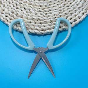 Tijeras pequeñas de plástico azul, para cortar papel, tijeras de oficina, tijeras de sastrería, tijeras para manualidades, tijeras para inauguraciones de negocios - Product Image 2