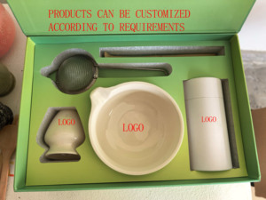 Bộ dụng cụ pha trà Matcha bán buôn, gồm bát Matcha, muỗng, dụng cụ đánh Matcha bằng tre, 2-7 món, Chawan gốm sứ, bộ Matcha Nhật Bản cần thiết, kèm hộp quà tặng - Product Image 5