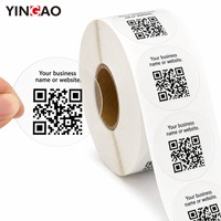 Autocollants transparents personnalisés avec code QR et codes-barres pour boîtes cosmétiques décoratives, adhésifs transparents en PP PET, étiquettes autocollantes transparentes en rouleau