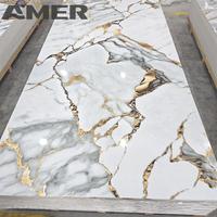 Panneau Mural à Coller en PVC Effet Marbre, Brillant UV, Impression 3D, 1,2*2,4m, Motif Personnalisé, Décoratif Blanc, Design Modèle 3D, 5 Ans