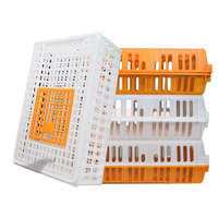 Cage de transport et d'élevage de haute qualité pour volailles, de grande capacité, nouveau design, en caoutchouc, pour poulets, canards, lapins, poussins et oiseaux