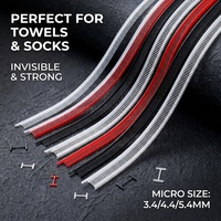 Étiquettes micro-étiquettes ultra-fines en nylon de 3,4 mm et 5,4 mm, écologiques, couleurs personnalisées, attaches pour étiquettes de prix, pour serviettes, chaussettes et vêtements haut de gamme