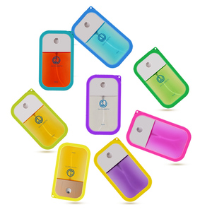 38ml 45ml 50ml credit card square shape hand washing mist bote ng spray inventory room plastic spray bottle