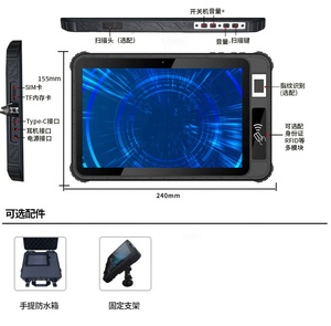 Android 10 10Inch Rugged Tablet 4G Hãy Android Máy Tính Bảng <span class=keywords><strong>C</strong></span>ông Nghiệp Với Vân Tay - Product Image 3