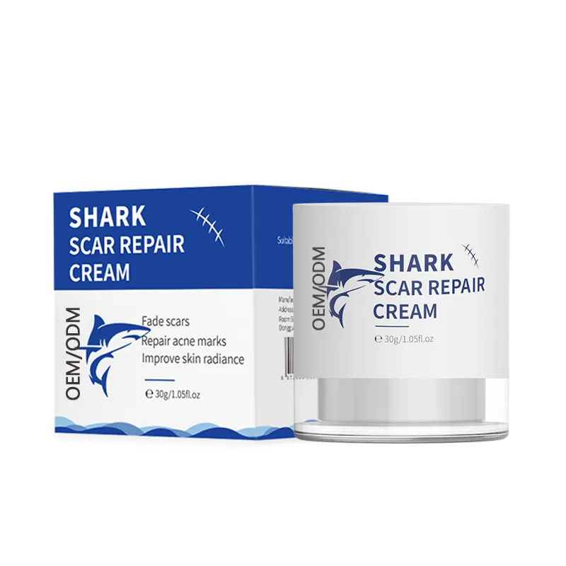 Oem Odm Gezichtsverzorging Shark Litteken Reparatie Crème 30G Vervagen Littekens Reparatie Acne Merken Gezichtscrème
