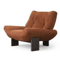 Fauteuil décontracté en bois de frêne blanc, édition designer, style français vintage, minimalisme italien, pour Emmi