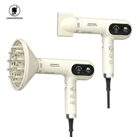 Sèche-cheveux ionique professionnel 1800W à moteur BLDC haute vitesse 110 000 tr/min, diffuseur, 4 réglages de vitesse, chaud/froid et fonction autonettoyante