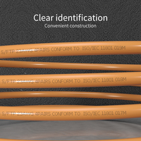 Cable Ethernet Cat 7 Industrial Blindado S/FTP Antivibraciones, Cable de Internet de Alta Velocidad de 40 Gbps, Cable de Conexión Impermeable para Juegos de 2 m