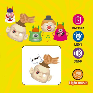 Jinying Nouveauté : Jouet Crâne Amusant 'Hit Me' avec Lumières, Sons et Musique, Cadeau Farfelu et Nouveauté pour Enfants, Fêtes et Divertissement - Product Image 5