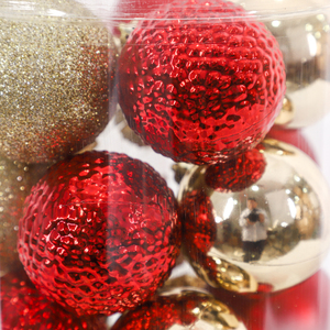 2024 artículo <span class=keywords><strong>de</strong></span> decoración <span class=keywords><strong>de</strong></span> Navidad bolas <span class=keywords><strong>de</strong></span> Navidad 8cm oro rojo brillo brillante en relieve decoración Feliz Navidad Enfeite Natal Navidad - Product Image 5