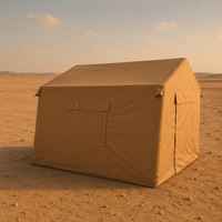 Tente Safari Aérienne Extérieure Coupe-Vent Une Pièce Tente de Camping Toutes Saisons Imperméable Personnalisée Multi-Portes Tente de Luxe Arabe Majlis