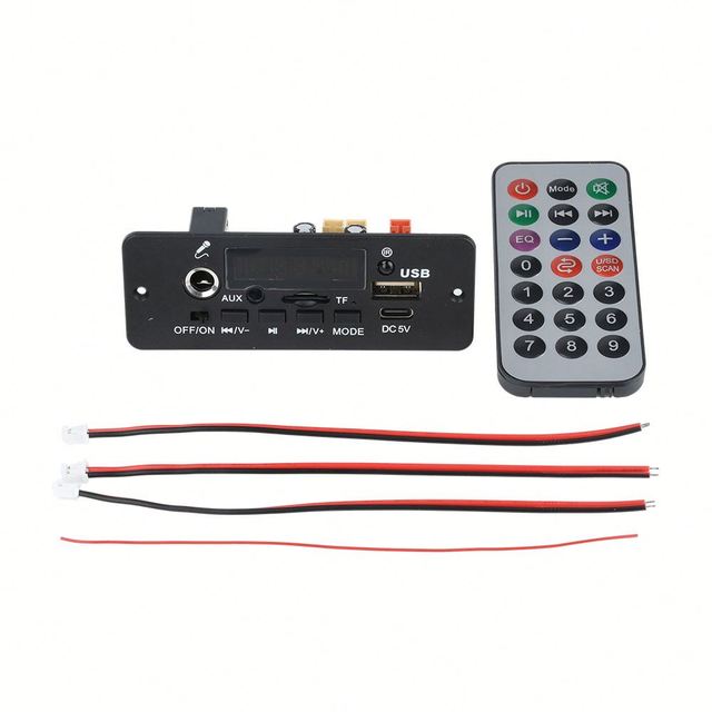 DC 3.7-5V MP3 Decoder Multi-function Board 5.0 Audio Amplifier Board 2*5W Digital Display with Amplifier No Battery