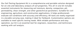 Cung Cấp Trực Tiếp Kỹ Thuật Dân Dụng Địa Kỹ Thuật Đất Phòng Thí Nghiệm Thiết Bị Kiểm Tra Đất Thiết Bị Kit - Product Image 4