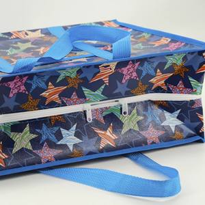 ถุงช้อปปิ้งแสนสะดวก160gsm ถุง PP เคลือบไม่ทอพร้อมซิปใช้งานได้จริงสำหรับการใช้งานในชีวิตประจำวัน - Product Image 2