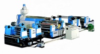 Machine de laminage de film à double surface et extrudeuse double en plastique