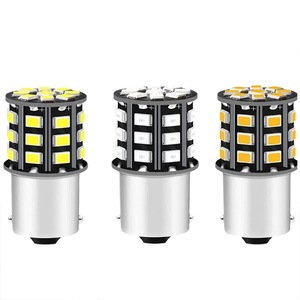 Ampoules LED clignotantes pour voiture 1156 BA15S 1157 BAY15D P21/5W, feux de signalisation, 2835 33SMD, feux de recul automatiques, feux de freinage, feux arrière 12V - Product Image 4