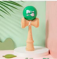 Kendama en bois bleu style Smurf, jouet de compétence vintage, pour débutants, collection nostalgique, cadeau