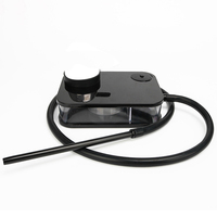 Offre Spéciale pas cher en gros narguilé portable carré narguilé personnalisé ensemble chicha complète shisha lumière LED