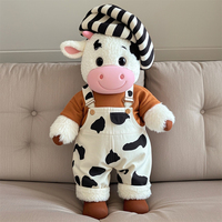 Animaux en peluche de qualité directe d'usine OEM mignon réaliste cerf en peluche boeuf taureau sanglier Axolotl ours doux chien PP matériau de remplissage